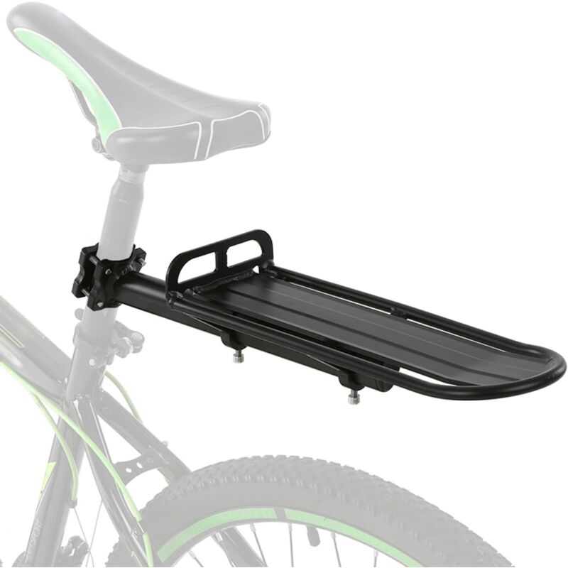 foto del prodotto cyslmuk - portapacchi posteriore per bicicletta, portapacchi per bicicletta, portapacchi universale regolabile, accessori per bicicletta, portapacchi a sgancio rapido, portabici