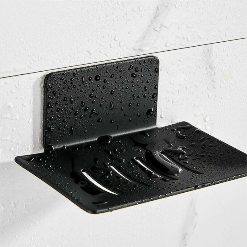 foto del prodotto cyslmuk portasapone da parete senza foratura in acciaio inox, portasapone da doccia autoadesivo per riporre spugne, spazzole, sapone per bagno,