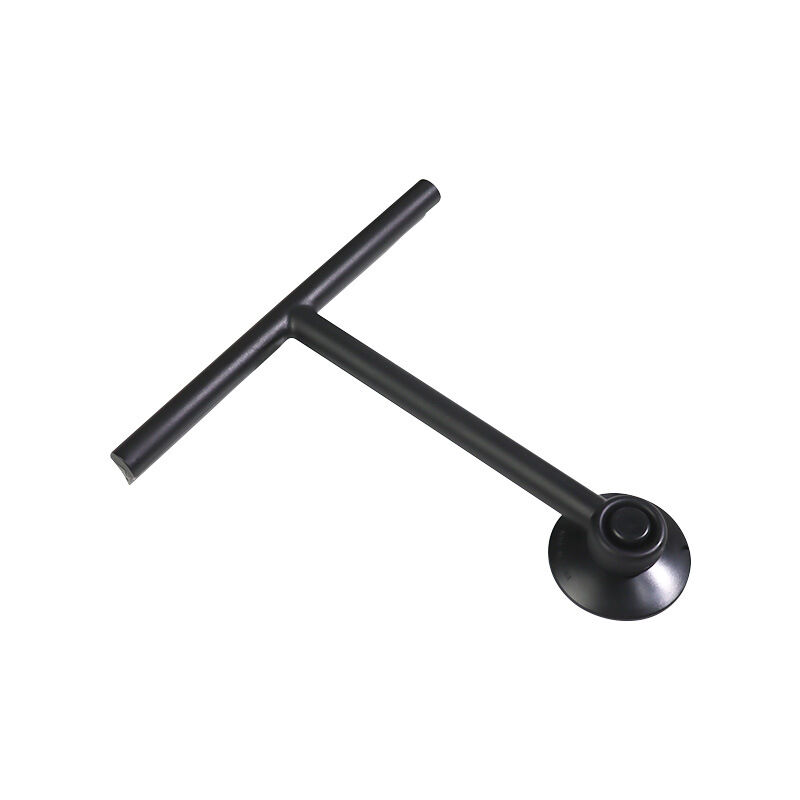 foto del prodotto cyslmuk raschietto per doccia con supporto a ventosa nero tergivetro per finestre da bagno gancio per finestre in silicone con accessori per