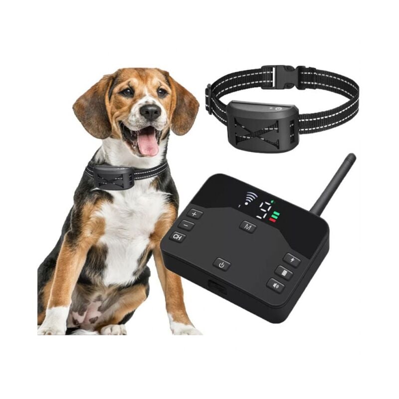 foto del prodotto cyslmuk - recinto elettrico wireless 2 in 1 per cani, sistema di contenimento per animali domestici con ricevitore impermeabile ricaricabile, collare