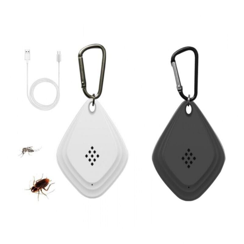 foto del prodotto cyslmuk repellente per zanzare ad ultrasuoni, anti zanzare elettronico portatile ad ultrasuoni, anti zanzare, con ricarica usb, comodo e portatile
