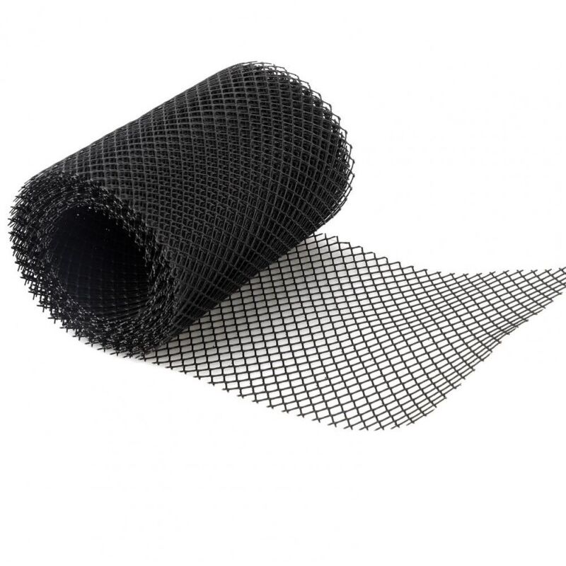 foto del prodotto cyslmuk rete di protezione per grondaie con 10 clip di fissaggio, 16 cm x 6 m, rete di protezione per grondaie, filtro per foglie di grondaie