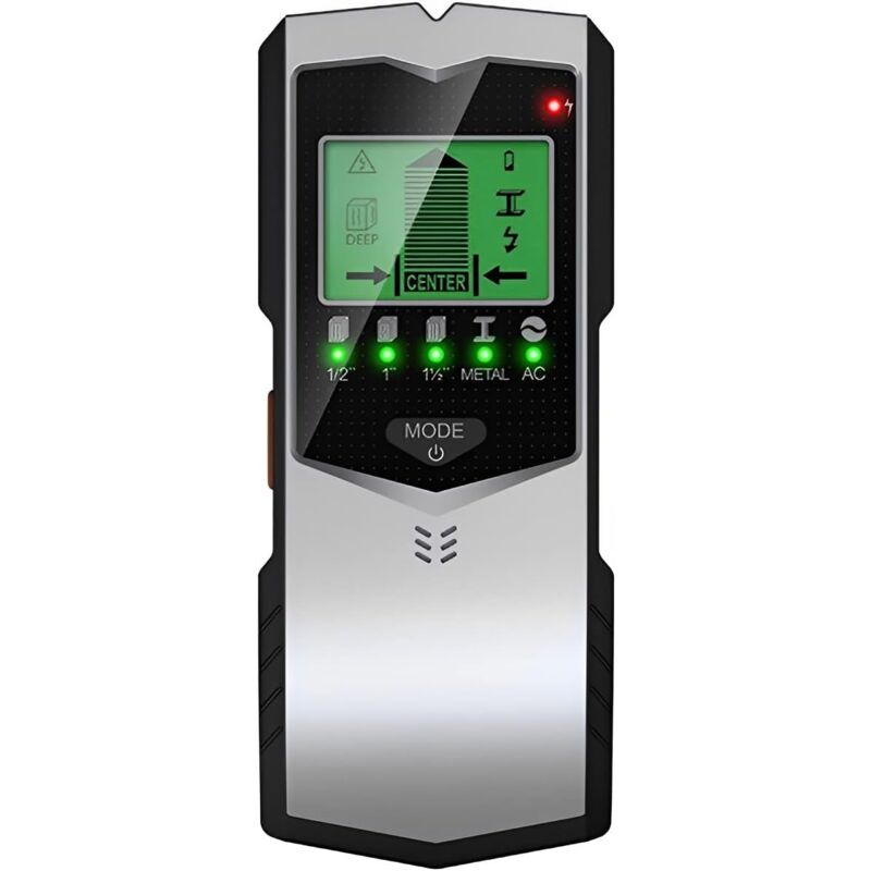 foto del prodotto cyslmuk rilevatore di montanti con indicazione di allarme tramite display a led, sensore scanner da parete per il rilevamento di montanti
