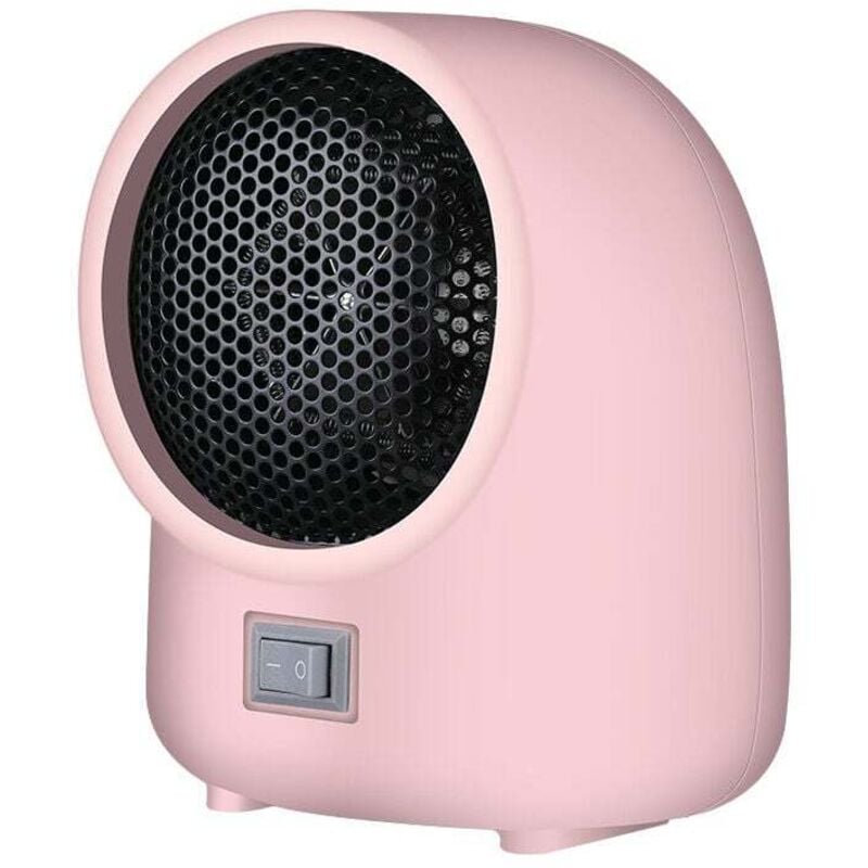 foto del prodotto cyslmuk rosa mini riscaldatore elettrico portatile 400w 3s 2 velocit riscaldamento rapido ventilatore riscaldatore elettrico domestico