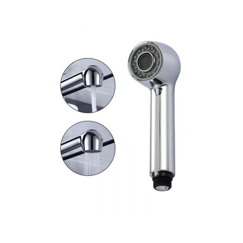 foto del prodotto cyslmuk rubinetto cromato spruzzatore lavello doccia con 2 tipi di getto soffione doccia per miscelatore da cucina ymyny