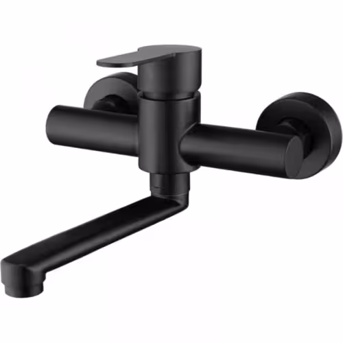 immagine 0 del prodotto cyslmuk rubinetto da cucina a parete, miscelatore per lavello in acciaio inossidabile 304, rubinetto per lavello girevole a 360 con beccuccio nero