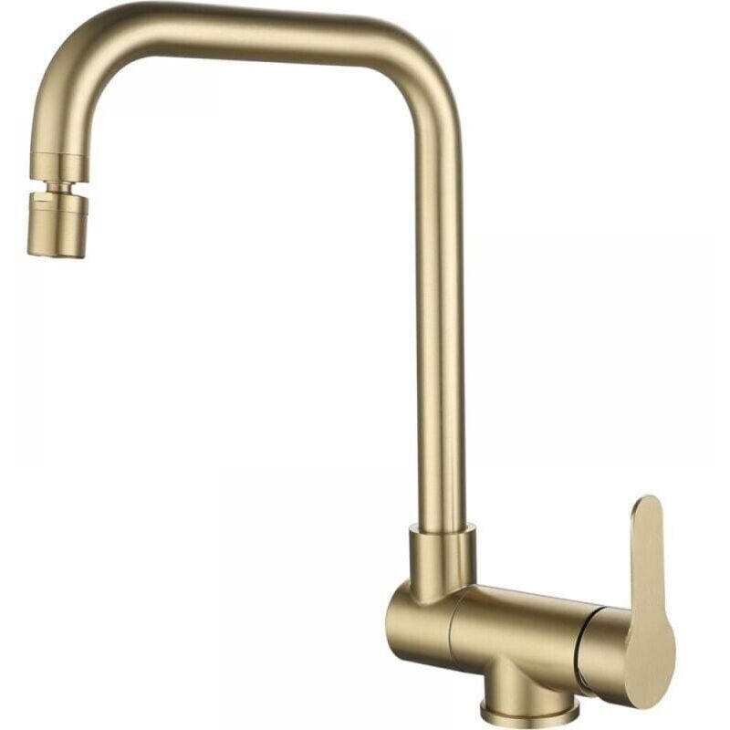 foto del prodotto cyslmuk rubinetto da cucina pieghevole, rubinetto da cucina pieghevole in acciaio inossidabile spazzolato oro, rubinetto pieghevole moderno ymyny