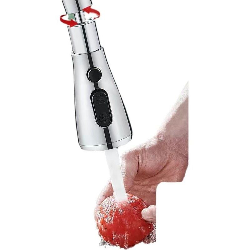 foto del prodotto cyslmuk rubinetto da cucina spray fm22 m24 360 girevole rubinetto aeratore spruzzatore attacco rubinetto lavello cucina estensione g1 2 rubinetto