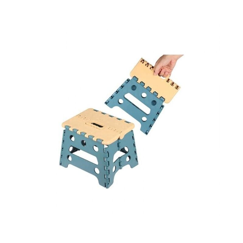 foto del prodotto cyslmuk s 18 cm di altezza blu sgabello portatile in plastica per bambini e adulti sgabello pieghevole di alta qualit sgabelli
