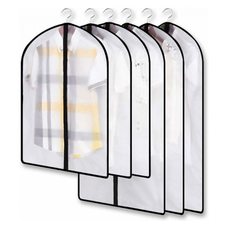 foto del prodotto cyslmuk sacchetto porta abiti antipolvere trasparente antitarme, ideale per proteggere vestiti, camicie e completi nell armadio