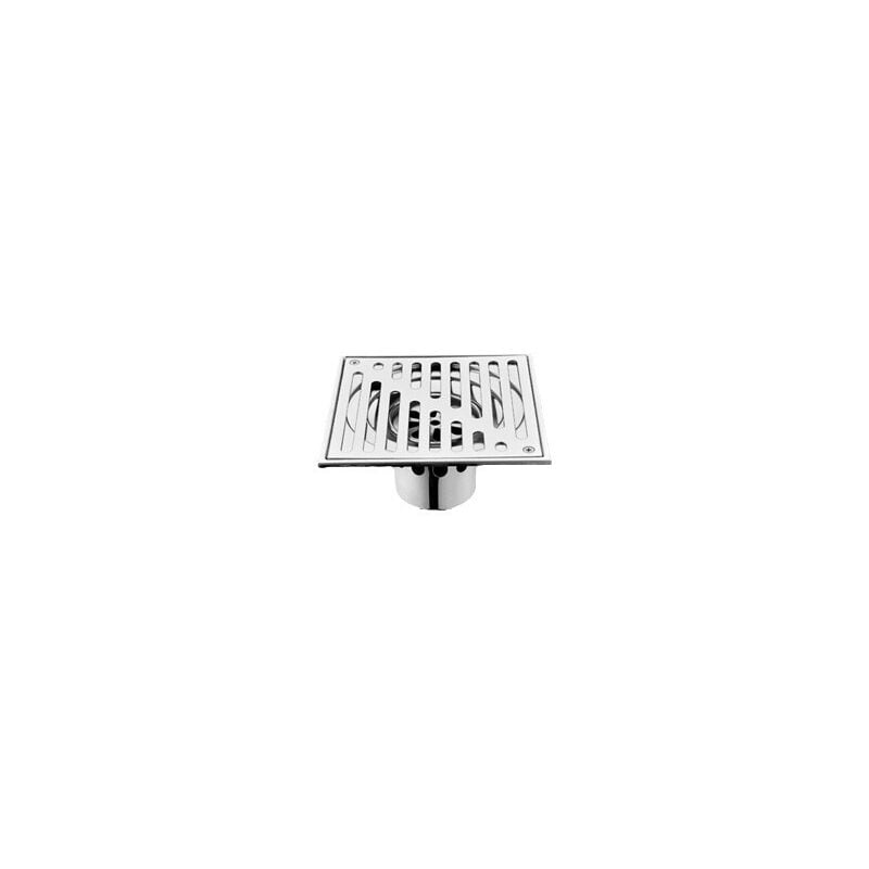 foto del prodotto cyslmuk scarico per doccia con scarico a pavimento in acciaio inossidabile da 110x110 mm, antiodore, quadrato, per bagno, con valvola di scarico di