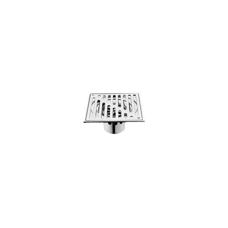 foto del prodotto cyslmuk scarico per doccia con scarico a pavimento in acciaio inossidabile da 150x150 mm, antiodore, quadrato, per bagno, con valvola di scarico di