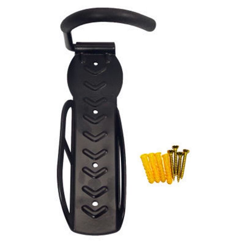 foto del prodotto cyslmuk set di 2 portabiciclette da parete con contenitore sospeso nero