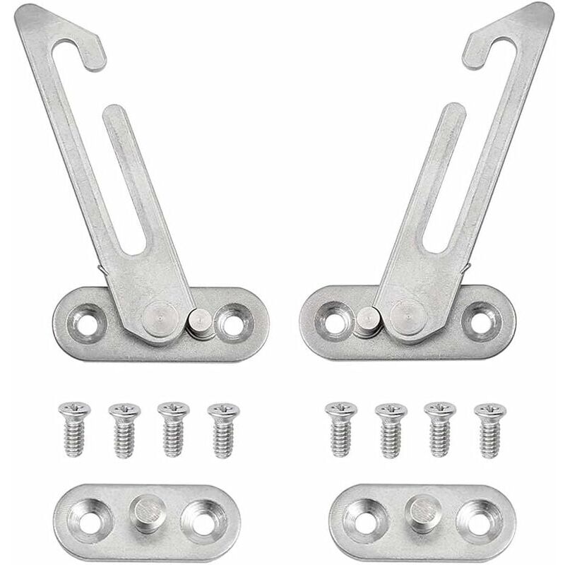 foto del prodotto cyslmuk set di 2 regolatori per finestrini acciaio inossidabile 304 con viti adatto per finestrini sinistro e destro