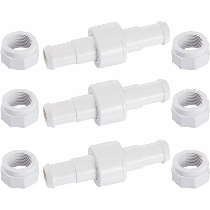 foto del prodotto cyslmuk set di 3 connettori per tubo flessibile girevoli d20 con 6 punte d15, compatibili con robot per la pulizia delle piscine