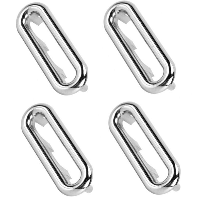foto del prodotto cyslmuk set di 4 anelli di troppo pieno per lavello, foro di troppo pieno, argento, cucina, bagno, rivestimento per lavabo, copri scarico di troppo