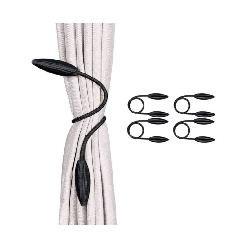 foto del prodotto cyslmuk set di 4 neri fermatende decorativi in stile europeo, creativi, per finestre di casa e ufficio