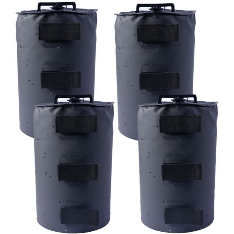 foto del prodotto cyslmuk set di 4 piedini per gazebo, riempibili con acqua, pesi per gazebo, tende da giardino, tendoni, nero ymyny