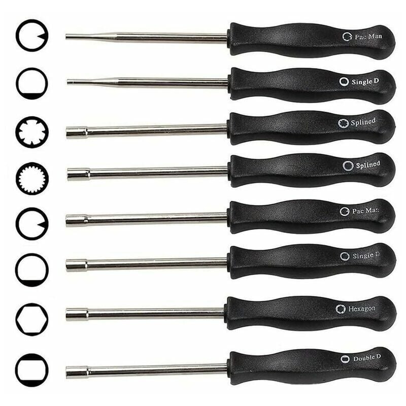 foto del prodotto cyslmuk set di 8 strumenti per la regolazione del carburatore, cacciavite per la pulizia del carburatore, riparazione del motore
