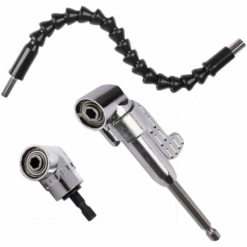 foto del prodotto cyslmuk set di cacciaviti con albero flessibile da 30 cm, cambio rapido a 105 gradi, attacco esagonale da 6 mm, attacco da 1 4 di pollice,