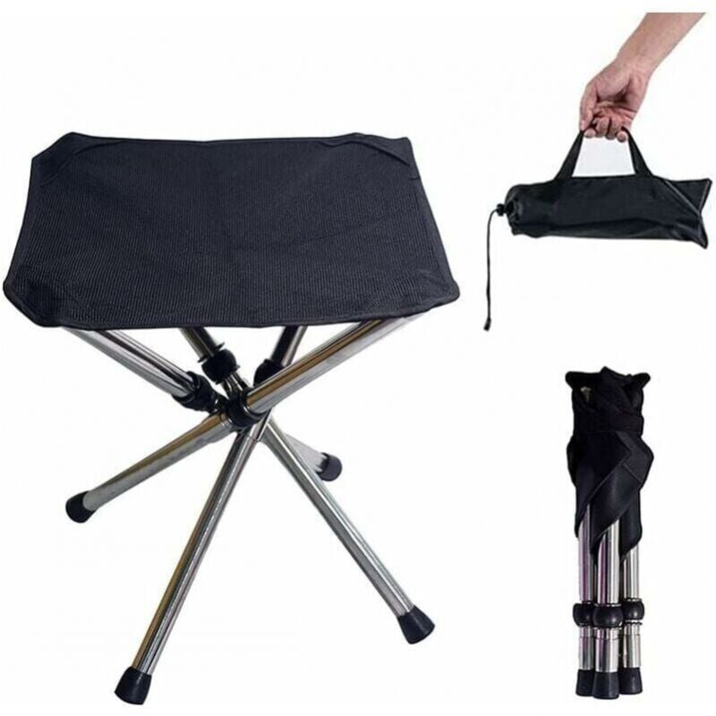 foto del prodotto cyslmuk sgabello da campeggio pieghevole, sedia da campeggio portatile con borsa per il trasporto, sedia da pesca per mobili da campeggio, per