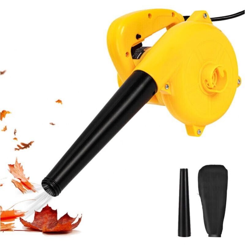 foto del prodotto cyslmuk soffiatore per foglie, soffiatore con cavo 2 in 1, 800 w, volume di soffiaggio 2,3 m3 min, velocit di soffiaggio 103 km h, 13000 giri min