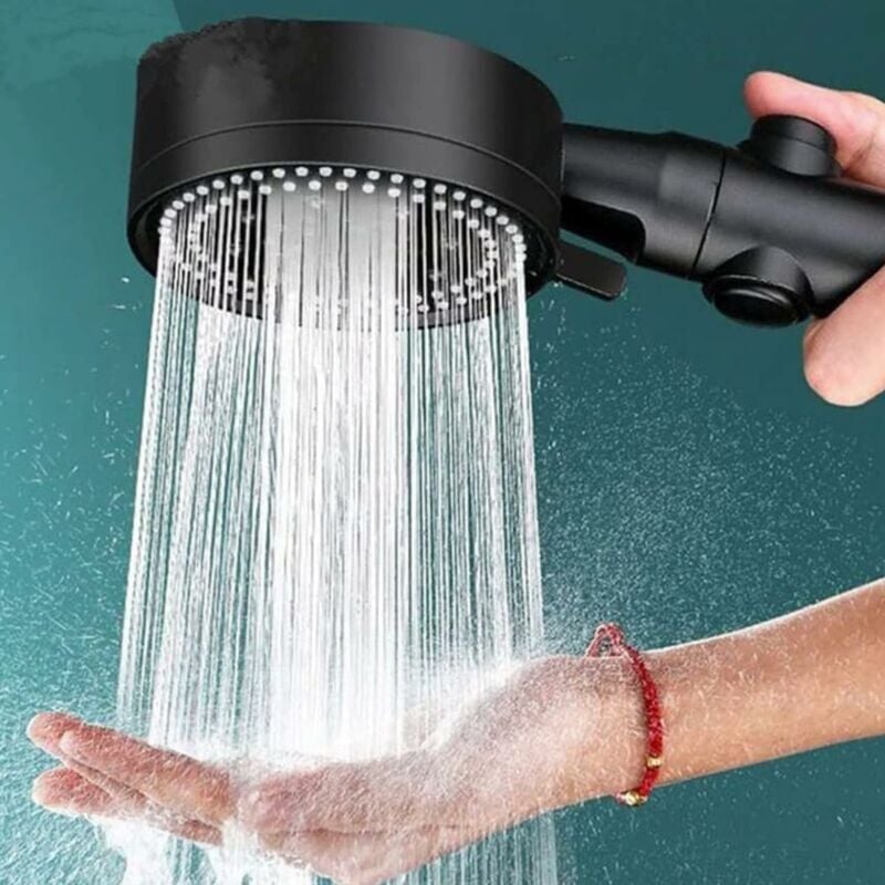 foto del prodotto cyslmuk soffione doccia ad alta pressione a risparmio idrico, soffione doccia regolabile a 6 modalit con dispositivo di arresto, facile da
