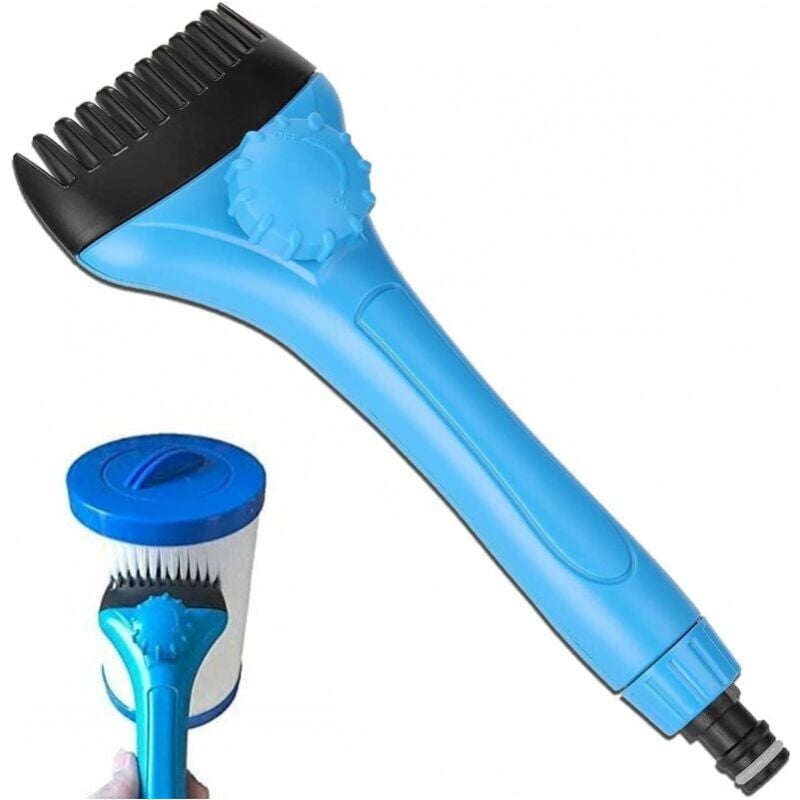 foto del prodotto cyslmuk spazzola per la pulizia dell elemento filtrante della piscina con pulitore a getto portatile da 25 cm, con testina della spazzola