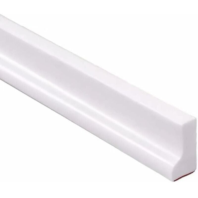 foto del prodotto cyslmuk striscia sigillante per doccia e vasca, separazione tra asciutto e bagnato, adatta per cucine e bagni 200 cm, bianco 