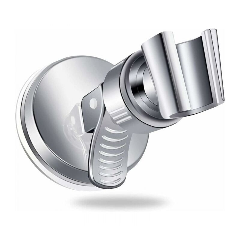 foto del prodotto cyslmuk supporto per doccia, supporto a ventosa per doccia portatile, accessorio per soffione doccia a parete, cursore universale per doccia