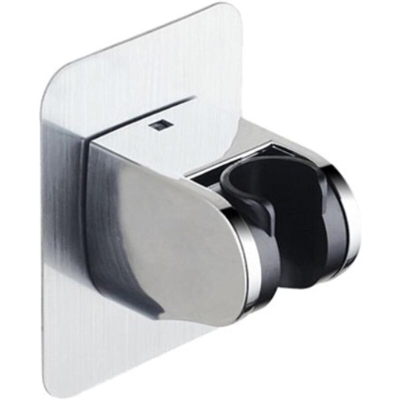 foto del prodotto cyslmuk supporto per doccia, supporto per soffione doccia autoadesivo, staccabile, da parete, con angolo regolabile, impermeabile, resistente, da
