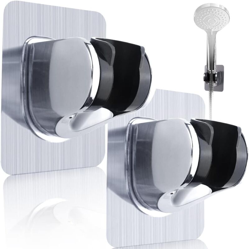 foto del prodotto cyslmuk supporto per soffione doccia staccabile, regolabile, potente, senza ventosa, senza foratura, 6,6 x 9,3 x 7 cm.