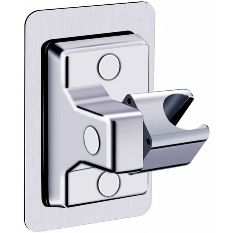 foto del prodotto cyslmuk supporto per soffione doccia, supporto per doccia con angolo regolabile a 360 , supporto per doccia in abs solido, senza foratura,