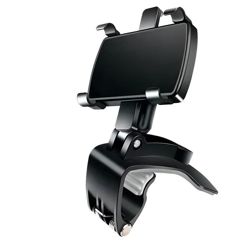 foto del prodotto cyslmuk supporto per telefono da auto nero con rotazione a 360 gradi, supporto per telefono cellulare da cruscotto per gps e smartphone da 4 7