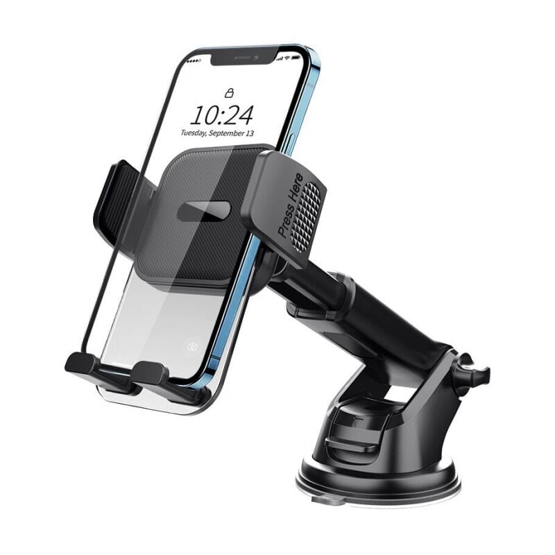 foto del prodotto cyslmuk supporto per telefono da auto, supporto per telefono cellulare da cruscotto, rotazione a 360 , funzionamento con una sola mano, supporto