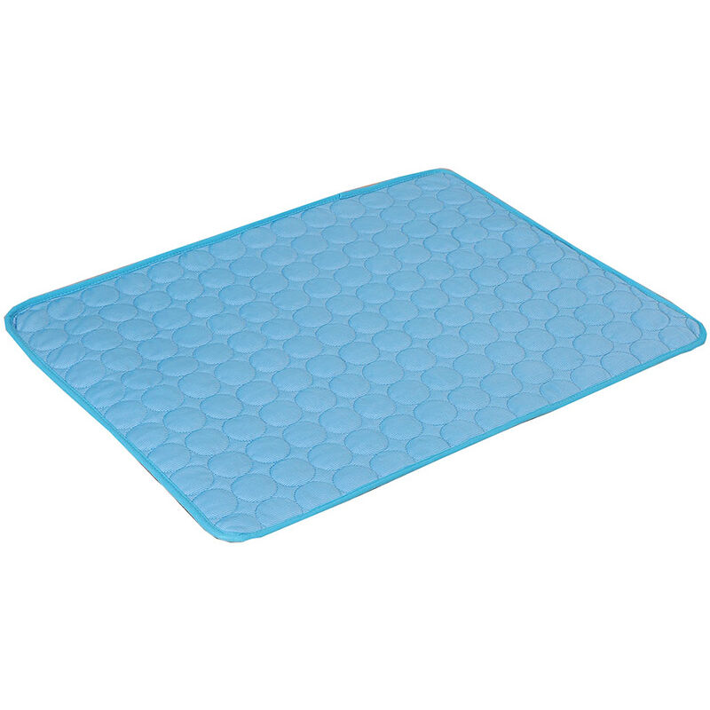 foto del prodotto cyslmuk tappetino refrigerante blu per cani e gatti auto raffreddante estivo lavabile cuscino refrigerante impermeabile antiscivolo