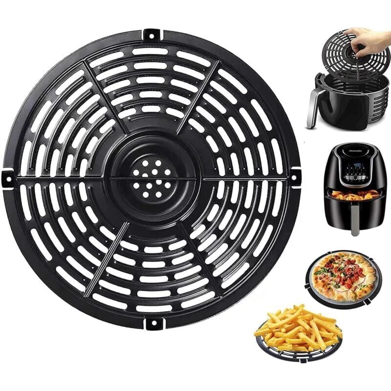 foto del prodotto cyslmuk tappetino riutilizzabile per friggitrice ad aria, teglia per friggitrice ad aria, griglia di ricambio per friggitrice ad aria con