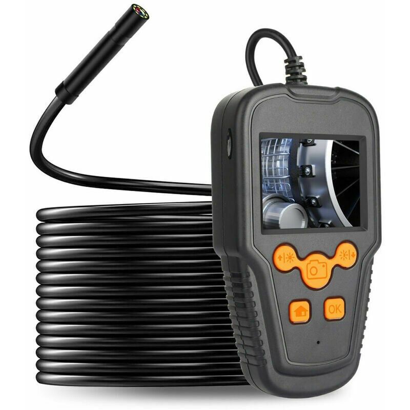 foto del prodotto cyslmuk telecamera endoscopica lcd da 2,4 pollici risoluzione hd 1080p obiettivo ip68 da 8 mm endoscopio portatile