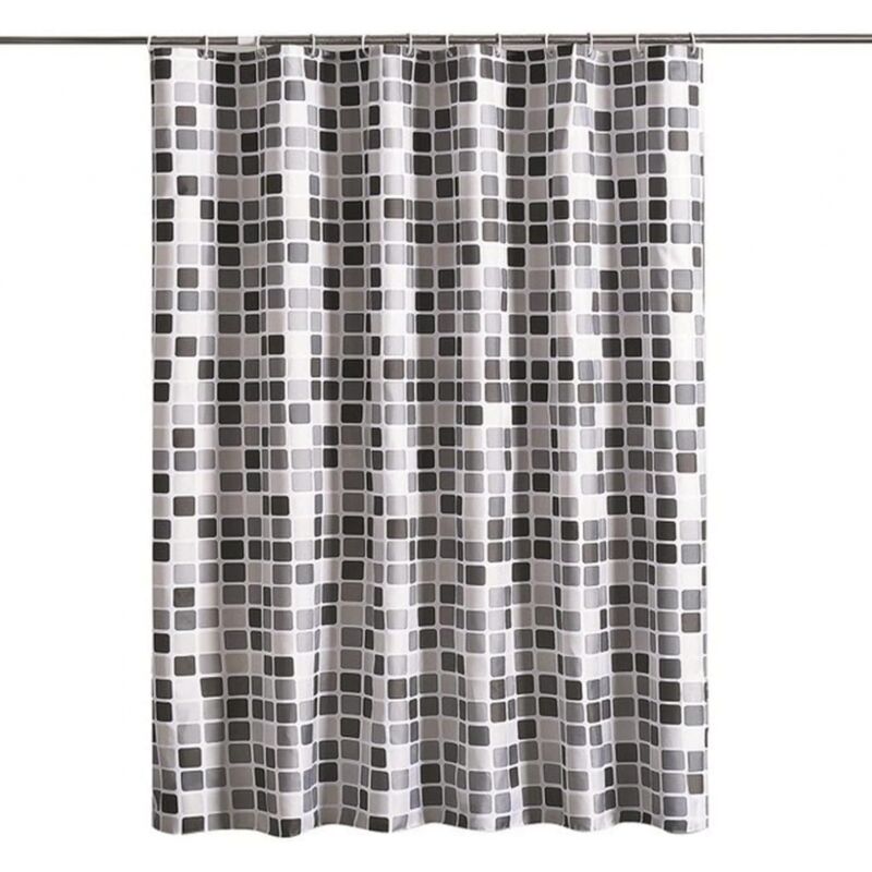 foto del prodotto cyslmuk tenda da doccia impermeabile, antimuffa e antibatterica 200x200 cm