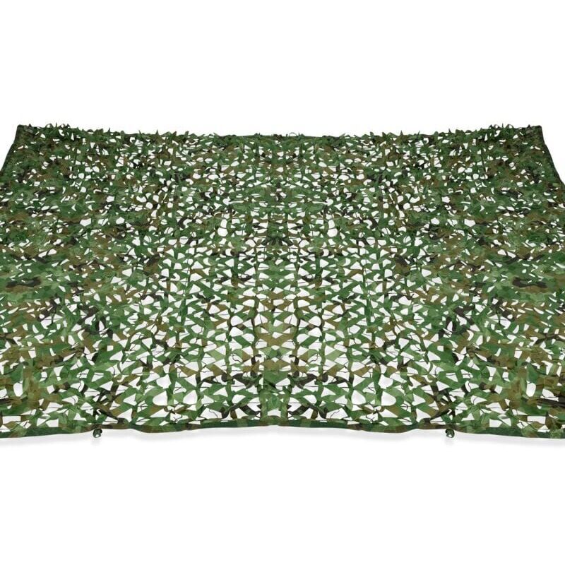 foto del prodotto cyslmuk tenda da sole a vela rettangolare con design mimetico 3x5 metri traliccio verde ymyny