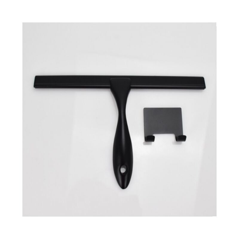 foto del prodotto cyslmuk tergivetro per doccia 10 pollici nero opaco tergivetro multiuso in acciaio inossidabile per bagno, porte doccia, specchi, piastrelle
