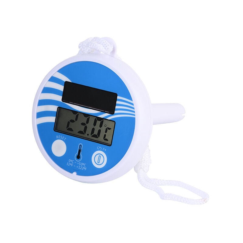 foto del prodotto cyslmuk termometro digitale solare galleggiante per piscina con display lcd per piscina interna ed esterna e spa