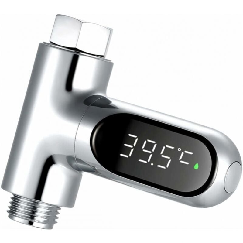 foto del prodotto cyslmuk termometro per doccia, termometro per bagnetto per bambini, display digitale a led per la temperatura della doccia, display
