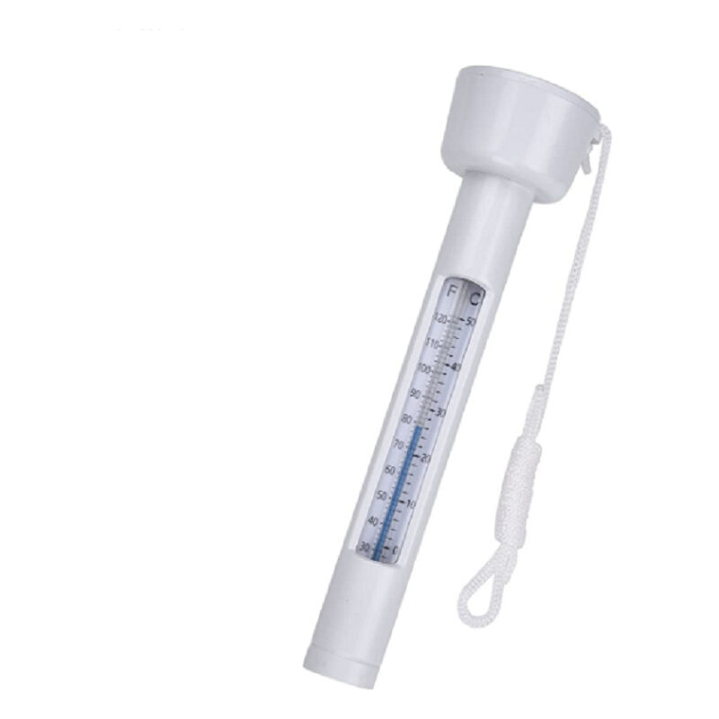 foto del prodotto cyslmuk termometro per piscina, termometro per acqua, termometro galleggiante per piscina, bianco