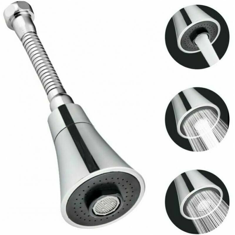 foto del prodotto cyslmuk testa del rubinetto della cucina da 22,5 cm, spruzzatore per rubinetto della cucina, rotazione a 360 , filtro per il risparmio idrico,
