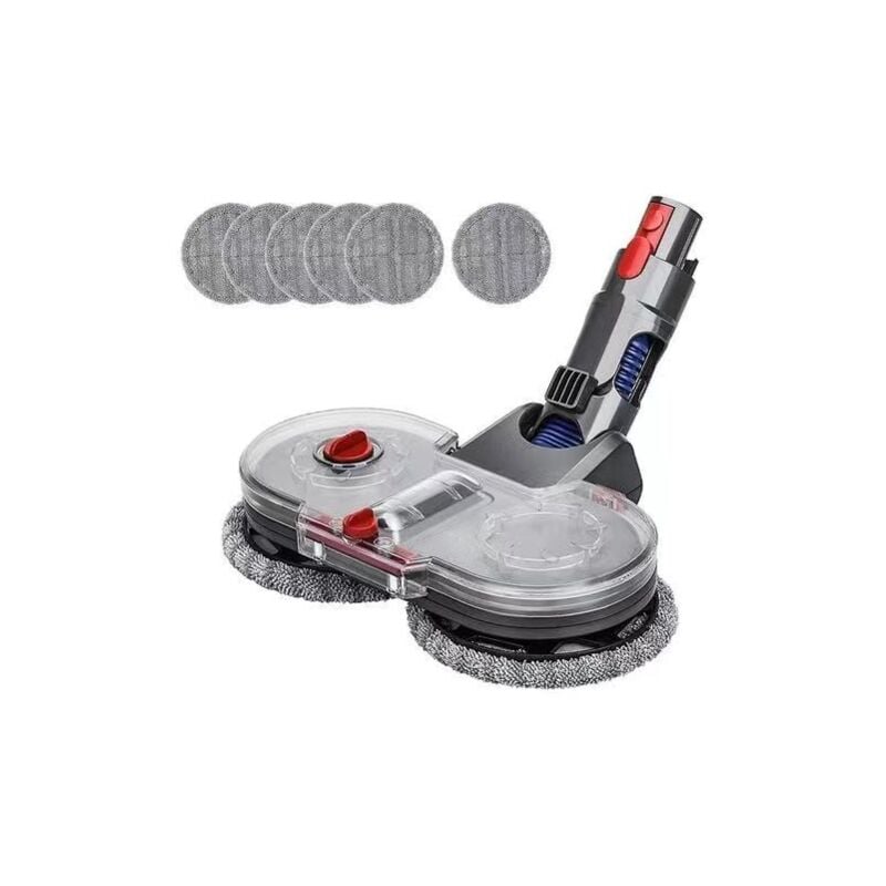 foto del prodotto cyslmuk testa per mocio elettrico per aspirapolvere dyson v11 v10 v15 v8 v7 testa per mocio con serbatoio e 6 mocio lavabili aspirapolvere dyson
