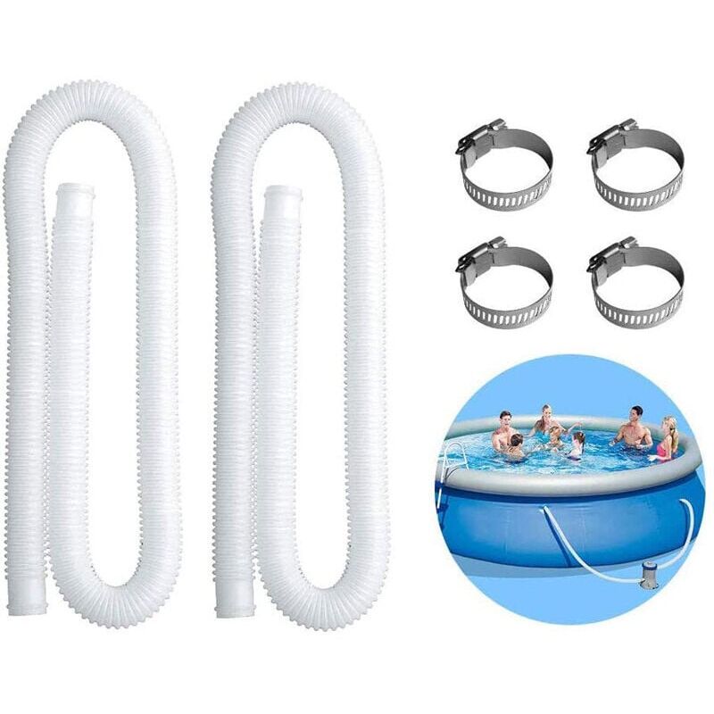 foto del prodotto cyslmuk tubi di ricambio per tubi gonfiabili per piscine intex per pompe per piscine da 300 330 530 1000 galloni 2 confezioni 