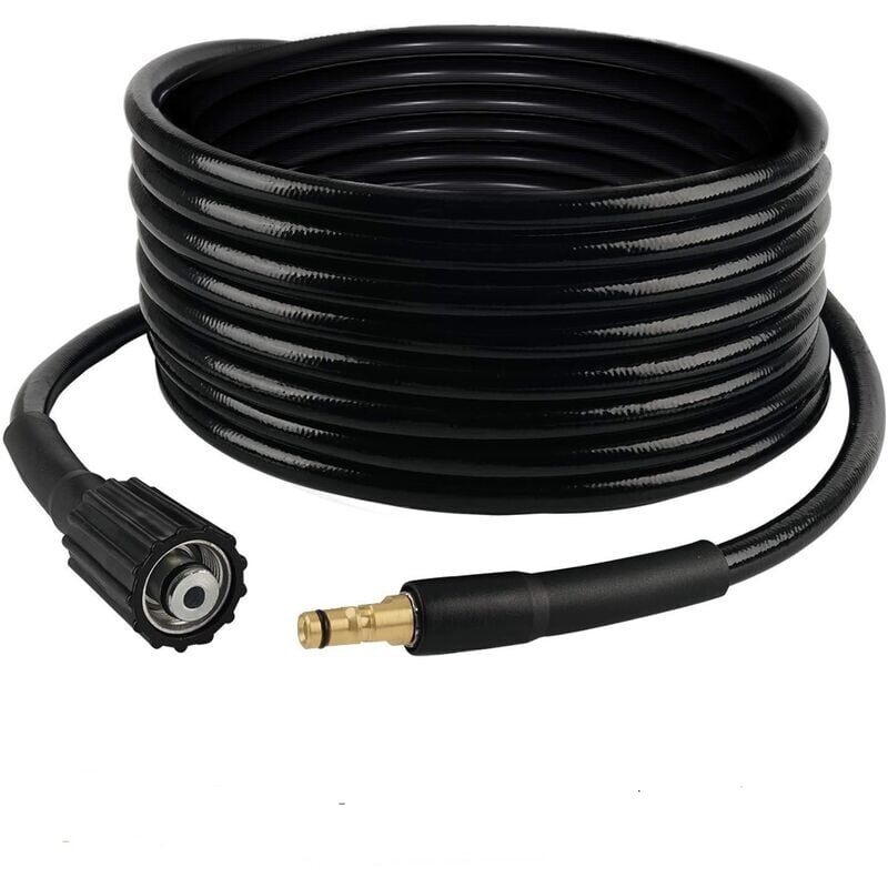 foto del prodotto cyslmuk tubo flessibile di ricambio per idropulitrice da 6 m, pistola ad acqua ad alta pressione, connettore rapido con filettatura m22