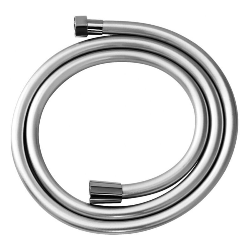 foto del prodotto cyslmuk tubo flessibile per doccia da 1,5 m, tubo per doccia, antipiega, finitura lucida, connettore filettato universale da 1 2 , cromato
