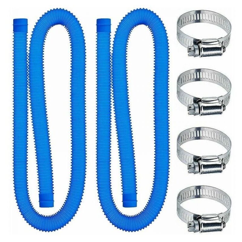 foto del prodotto cyslmuk tubo flessibile per piscina 32 mm lunghezza 150 cm blu 2 tubi per pompa filtro e sistemi di acqua salata ymyny